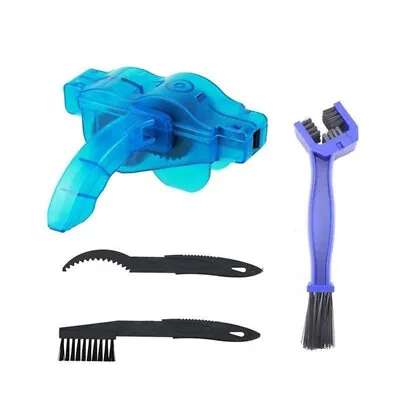 Bike Chain Cleaner Set Cycle Portable Tool Bicycle Road MTB Brushes Cleaning Kit • $11.99