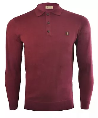 Gabicci Vintage  FRANCESCO  Long Sleeve Knitted Polo Port All Sizes BNWT • £39.99