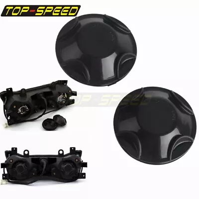 Black Waterproof Headlight Rear Cover Dust For Kawasaki ZX6R/10R Yamaha R1 03-19 • $14.26