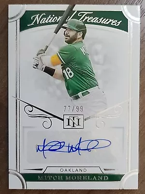 2021 National Treasures Baseball Mitch Moreland Auto /99 • $4.99