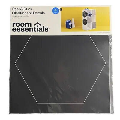 Room Essentials Peel & Stick Chalkboard Hexagon Decals 4 Pack • $7.90