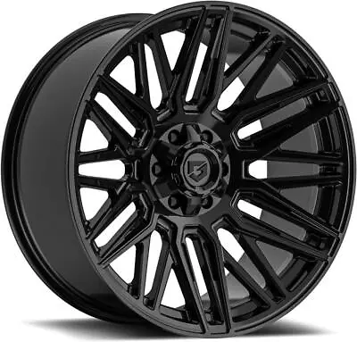 22 Inch 22x10 Gear Off Road 770B GLOSS BLACK Wheels Rims 6x5.5 6x139.7 -19 • $1270.13