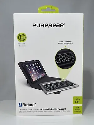 PureGear Universal Bluetooth Backlit Keyboard & Case - 7-8  Tablet Kindle Ipad • $19.99