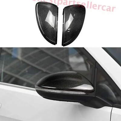 For VW Golf MK7/7.5 2014-2019 Dry Carbon Fiber Rear View Mirror Cap Cover Trim • $148.67
