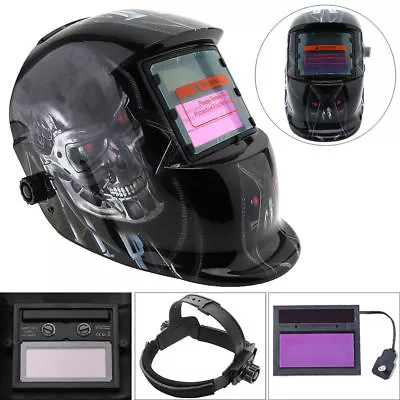 Robot Style Solar Auto Darkening Welding Helmet TIG MIG Welder Len Grinding Mask • $39