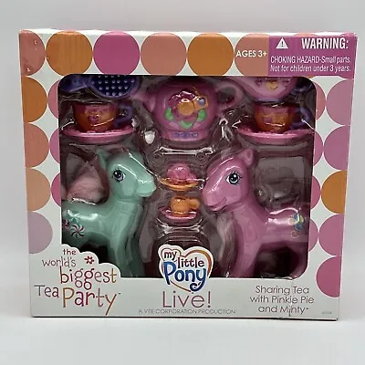 My Little Pony Live Worlds Biggest Tea Party Sharing Tea With Pinkie Pie & Minty • $143
