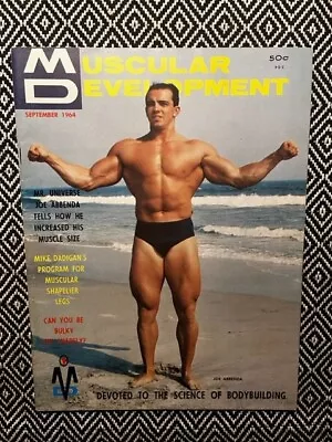 Vintage Muscular Development Magazine - Sept. 1964 - Mr. Universe Joe Abbenda • £16.09