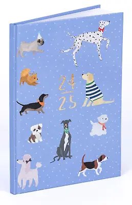 2024-2025 Academic A5 Week To View Diary School Office Year Hardback Dogs • £4.99