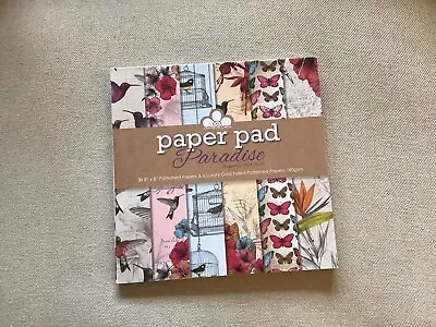 PARADISE 8  X 8  - 30 Patterned Paper & 6 Luxury Gold Papers - Craftwork Cards • £9.50