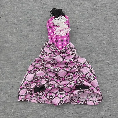 Monster High Draculaura Doll Dress Dot Dead Gorgeous Pink Black 2012 X4482 • $7.49