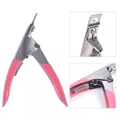 U-shaped Nail Clipper Edge Cutter Stainless Steel Acrylic Fake Nail Tips Trimmer • £3.59