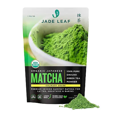 Jade Leaf Matcha Organic Culinary Grade Matcha Green Tea Powder - Premium Second • $14.99