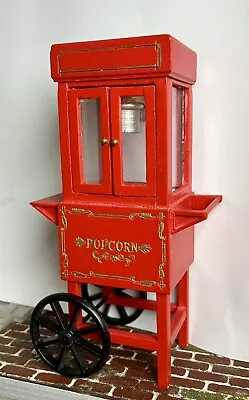 Vintage Rolling Popcorn Cart/Trolley Working Wheels Open Window Display • $60