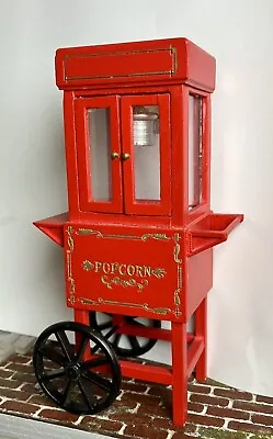 Vintage Trolley Popcorn Cart Wheels That Roll Opening Windows 1:12 • $57.15