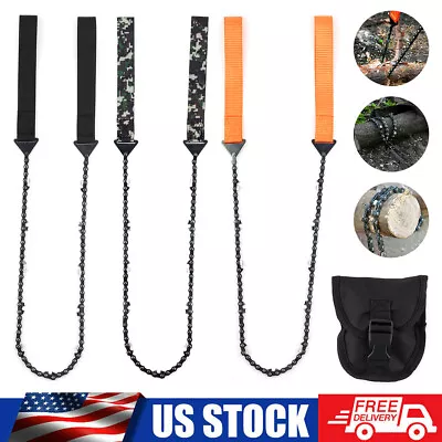 Pocket Rope Chain Saw Outdoor Camping Survival Chainsaw Logging Hand Zipper Saw • $9.99