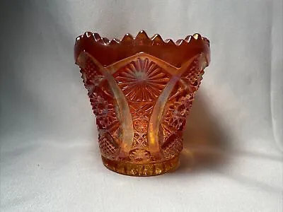 Vintage Imperial Glass Iridescent Marigold Carnival Glass Toothpick Holder • $24.99