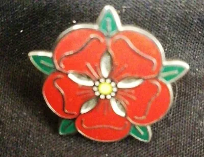 £3.49 • Buy Red Lancaster / Lancashire Rose Symbol Enamel Pin Badge - New