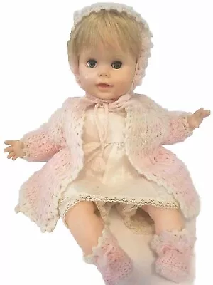 Vintage 1967 Effanbee #9567J Crying Baby Doll Cloth Body Blonde Sleepy Eyes 17   • $75