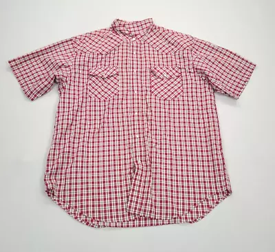 Westrn Plains Shirt Adult Large Red Button Up Casual Comfort Stylish Mens • $22.49