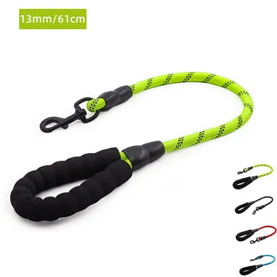 Short Training Dog Leash Soft Strong Heavy Duty Dog Lead With Padded Handle • £7.99