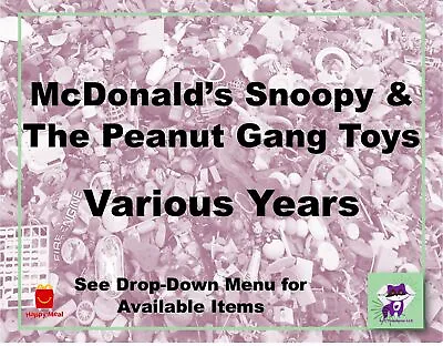McDonald's Snoopy & Peanuts Gang Toys-Various Years-Pick! • $7