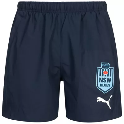 NSW Blues Rugby League Training Shorts 2021 Puma BNWT Large • £16.95