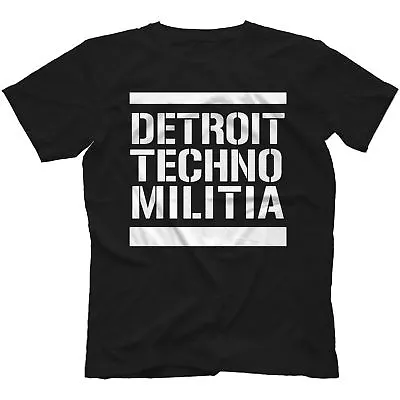 £13.97 • Buy Detroit Techno Militia T-Shirt 100% Cotton Vinyl 909 Underground Resistance