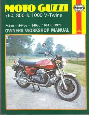 Moto Guzzi Le Mans 850tt3v-1000 Convert750 S V-twin Haynes Manual 1974-1978 • $31.07