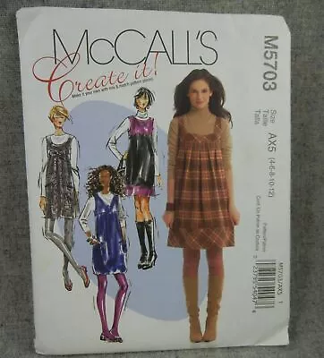 McCalls 5703 Misses Jumpers Pockets Create It Size 4 6 8 10 12 Uncut • $7.99
