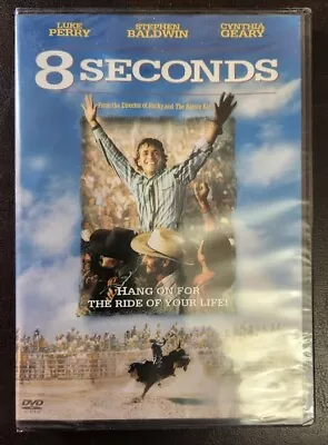 New Factory Sealed DVD Movie 8 Seconds Luke Perry Stephen Baldwin Cynthia Geary • $4.95