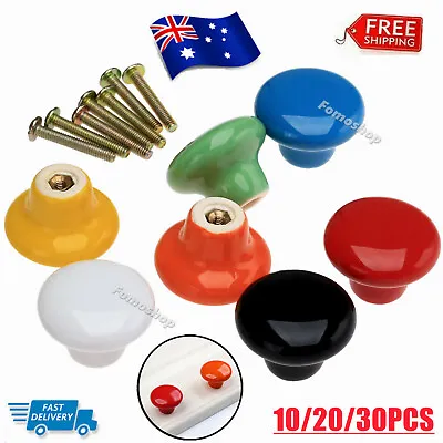 10/30X Ceramic Vintage Knobs Cabinet Drawer Handles Kitchen Cupboard Door Pulls • $51.55