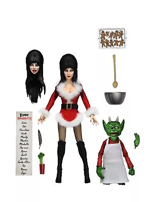 Elvira Mistress Of The Dark Figurine Clothed Very Scary Xmas Elvira 20 Cm • $116.62