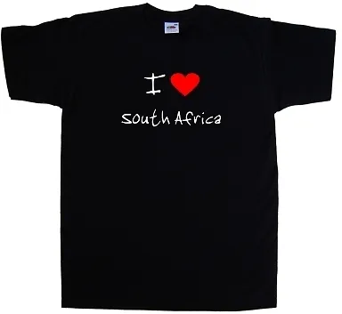 I Love Heart South Africa T-Shirt • £8.99