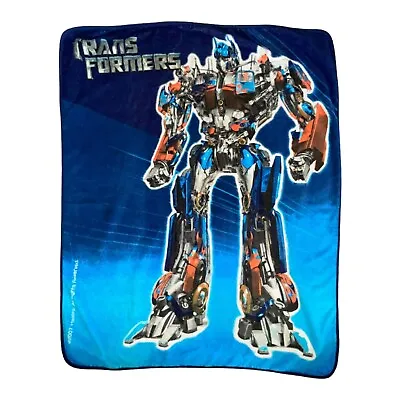 Rare Northwest Company Transformers Optimus Prime Fleece Throw 62X47 Blue • $39.99