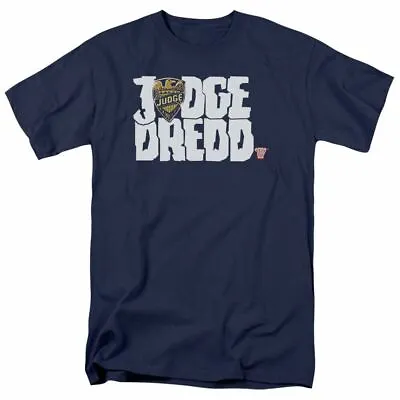 Judge Dredd Logo T Shirt Mens Licensed DC Comics Tee Navy • $20.14