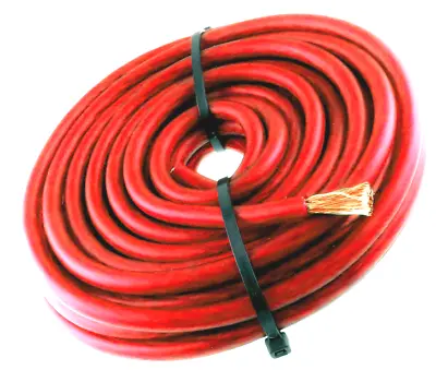 8 Gauge OFC Copper AWG RED Power Ground Wire Car Audio Amplifier Speaker Cable  • $1.25