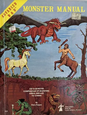 Advanced Dungeons & Dragons Monster Manual 4th Edition 1978 • $93.77