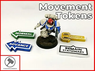 Set Of 25 Movement Tokens For Warhammer 40K - Action Tracker Marker Counter Move • £9.95