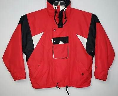 Vintage Inside Edge Retro 80s/90s Snow Ski Snowboard Red Nylon Jacket Men's XL • $38.95