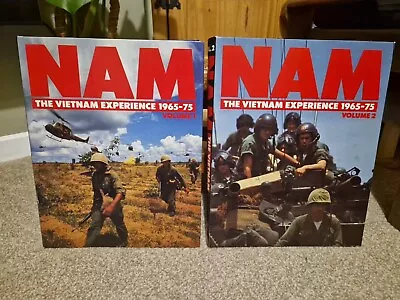 NAM The Vietnam Experience  1965-75 Volumes 1 & 2 Complete Collection In Binders • £10