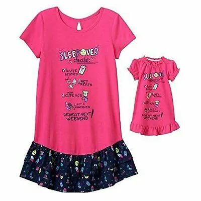 Girl Size 7/8 10 And 18  Doll Matching Nightgown Pajamas Fit Dollie Me American • $16.99