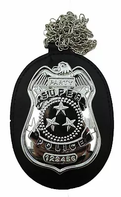 FBI Detective Police Officer Badge On Neck Chain Costume Accessory • $9.99