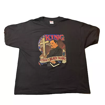 Vintage Martin Luther King Rap Tee Shirt Mens XXL Black History MLK • $45