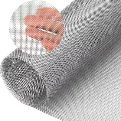 Stainless Steel Mesh Wire Woven Mesh 20 Mesh Metal Wire Window Screen Mesh No... • $17.63