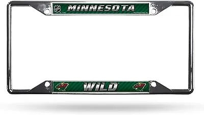 Minnesota Wild Premium Metal License Plate Frame Chrome Tag Cover EZ View... • $17.79