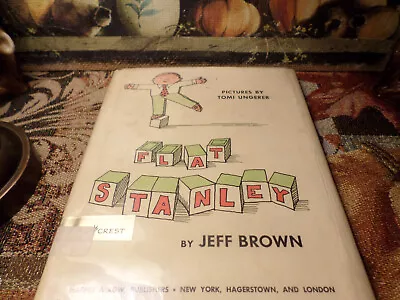 Flat Stanley 1964 Jeff Brown Vintage Hard Cover /w DJ • $90