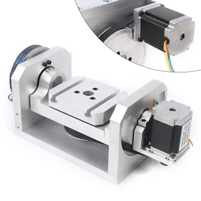 New CNC Router Machine Rotary Indexer Table 4th & 5th Rotational Axis W/ Chuck • $336.82
