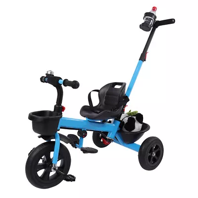 3 In 1 Toddler Tricycle With Parent Steering Push Handle For 12345 Years Old • $118