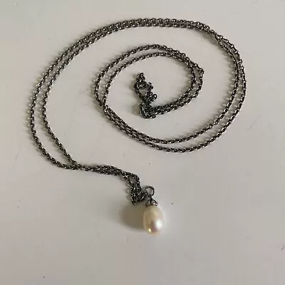 Trollbeads Authentic Fantasy Necklace With White Pearl - 18 Inches • $150