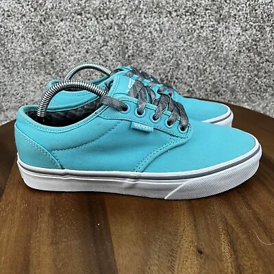 VANS Atwood (Animal) Blue Radiance White Teal Women's 6.5 Shoes Sneakers TCR9 • $29